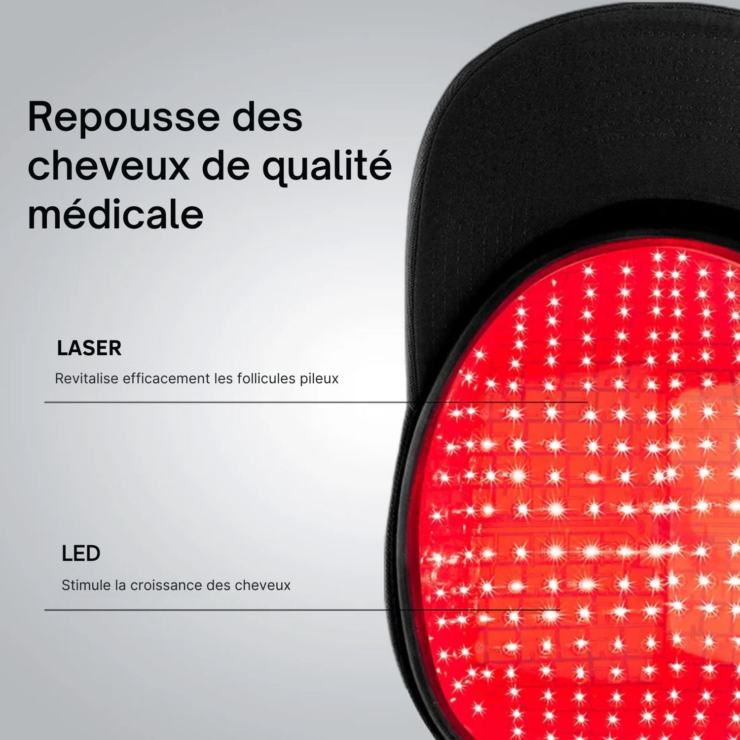 Casquette laser calvitie Eloreva