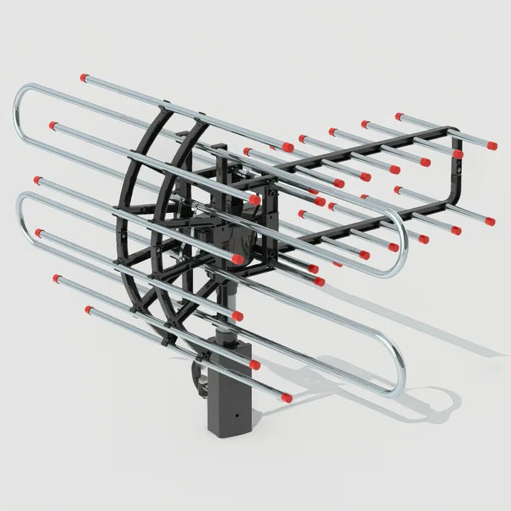 Antenne TV extérieure longue portée 500+ miles avec UHF/VHF/FM radio