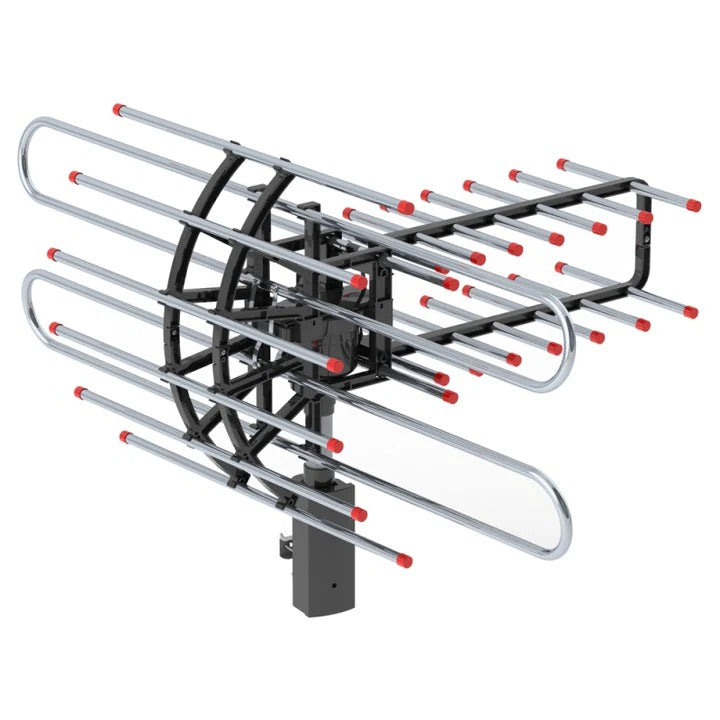 Antenne TV extérieure longue portée 500+ miles avec UHF/VHF/FM radio