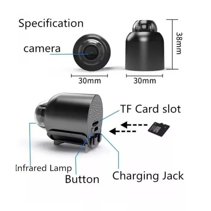 Mini Caméra Sans Fil 5G Wifi 1080P HD