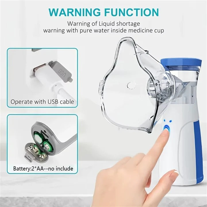 Nébuliseur Mini Portable à Maille pour Adultes & Enfants
