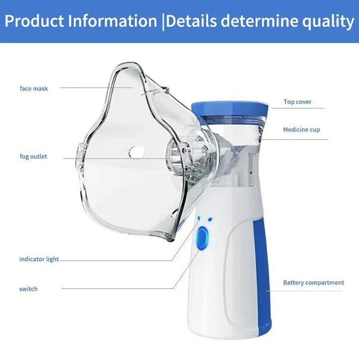 Nébuliseur Mini Portable à Maille pour Adultes & Enfants