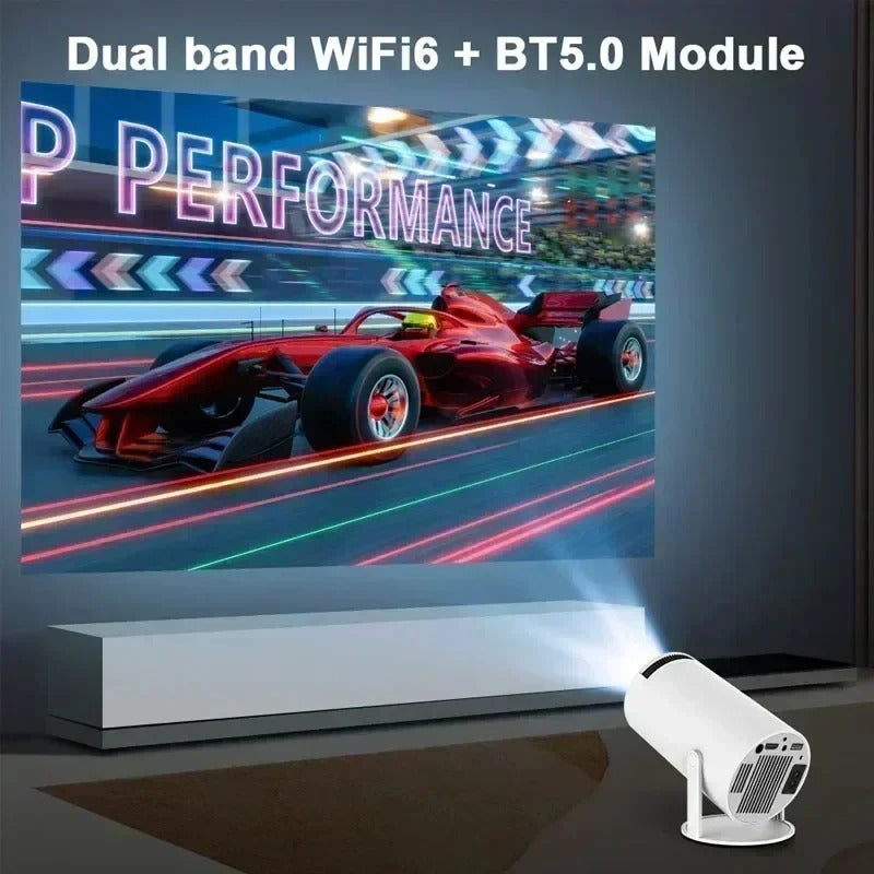 Projecteur Home Cinéma 4K pour Jeux Vidéo et Films en Plein Air
