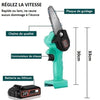 Mini Scie à Chaîne Electrique Rechargeable